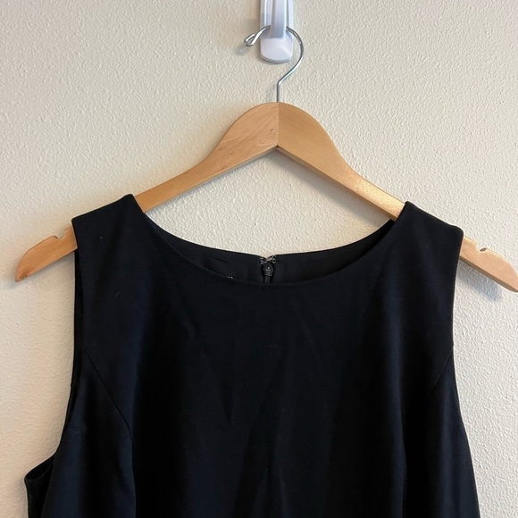 NWT Talbots Black Sleeveless Boat Neck Mini Sheath Dress - Picture 6 of 11